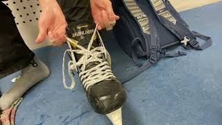 How to keep hockey skates tight