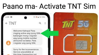 bakit hindi ma activate ang tnt sim || paano activate ang talk n text sim card 2023 screenshot 1