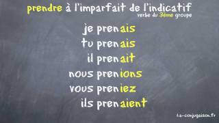prendre à l'imparfait de l'indicatif - La-conjugaison.fr
