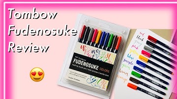TOMBOW FUDENOSUKE COLORS BEST FOR BEGINNERS! // demo and review Philippines