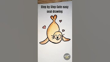 Easy Cute Seal Drawing for Kids 🦭 | Step by Step | How to Draw a Seal #drawingtutorial #easydrawing