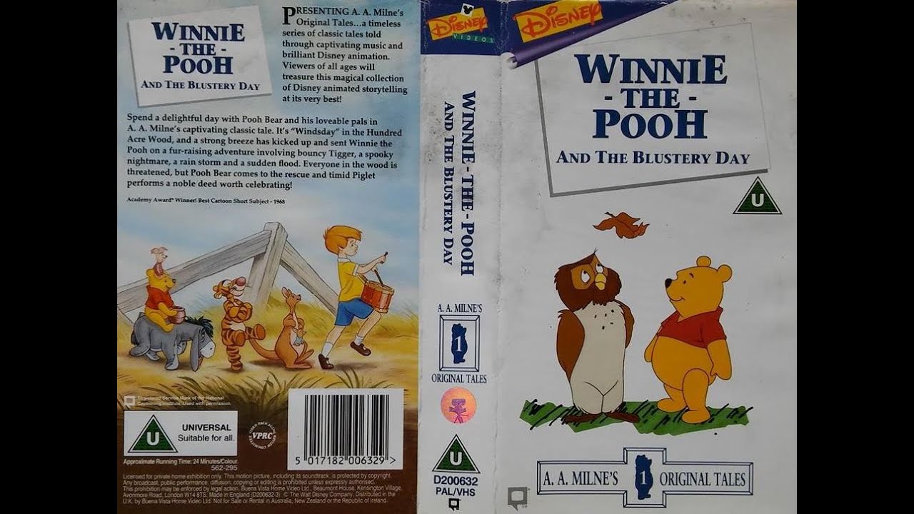 Winnie The Pooh Uk Vhs