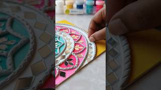 Lippan Art tutorial | Lippan Art with Mirror Work | Artsy Jayas #artsyjayas #shorts