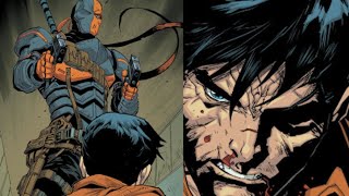 Deathstroke helps Jason Todd escape from Joker's year of torture