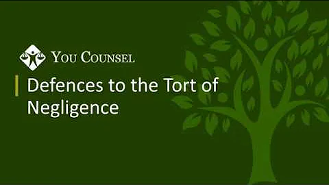 Defences to the Tort of Negligence