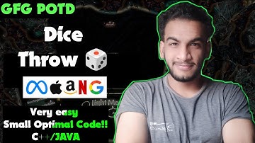 Dice throw | gfg potd | 23-05-25 | GFG Problem of the day