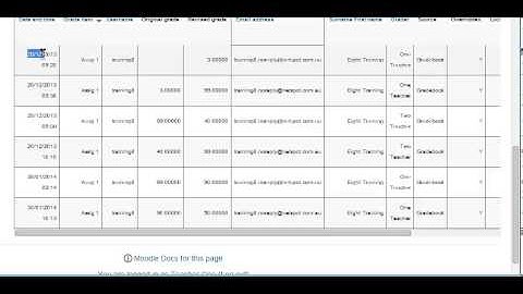 Moodle gradebook enhancement: show a report of changes to a grade