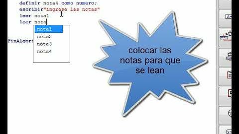 tutorial como sacar promedio de 4 notas pseint