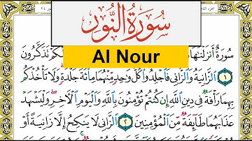 سورة النور Surah Al Nour عبد الرشيد صوفي Abd Alrashid Sofi برواية حفص عن عاصم
