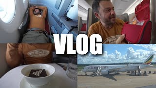 ΕΠΙΣΤΡΟΦΗ ΑΠΟ ΖΑΜΠΙΑ | Ethiopean Airlines Business Class Vlog
