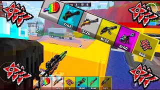 Pixel Gun 3D - USED ONLY SNIPER RIFLE Challenge in Battle Royale [+Shurikens Gadget]