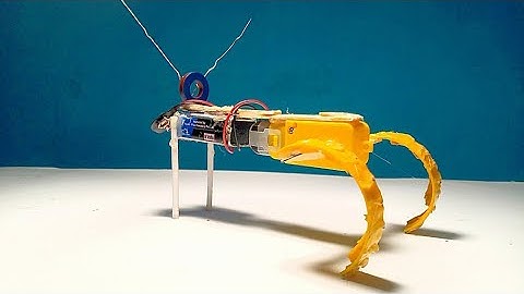How to Make A Simple Walking Robot with DC motor | Diy Science Project for kids