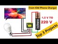 Top 3 Projects Made with Old Cell Phone Charger