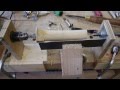 電動ドリル利用の木工旋盤
