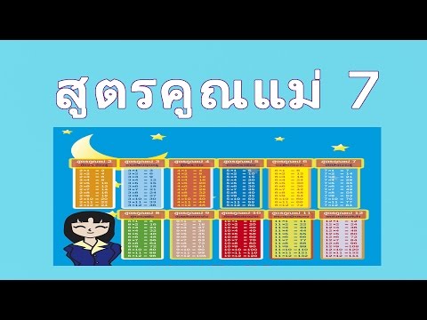 สูตรคูณแม่7 | สูตรคูณ มาท่องกัน | SombatAlive. 