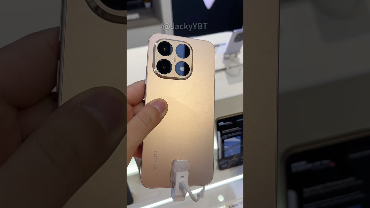 Xiaomi 15T Rose Gold first look! #xiaomi #xiaomi15t - YouTube