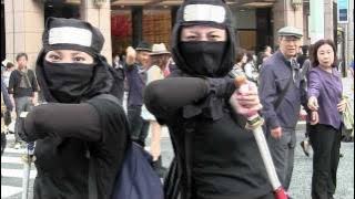 Ninja Girls In Ginza Tokyo Japan