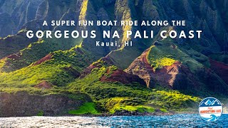 Захватывающая поездка на лодке «Зодиак» вдоль красивого побережья На Пали на Кауаи, Гавайи