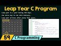 Special programs in c  check leap year