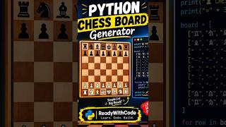 ♟️🐍 **I Built a Chess Board Using Python! | Python Project #13**