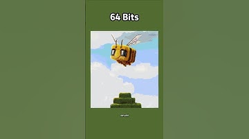 Minecraft Bee in Movie 64bit 32bit 16bit 8bit 4bit 2bit 1bit
