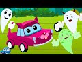 Halloween Ghost Song &amp; More Car Cartoons for Kids