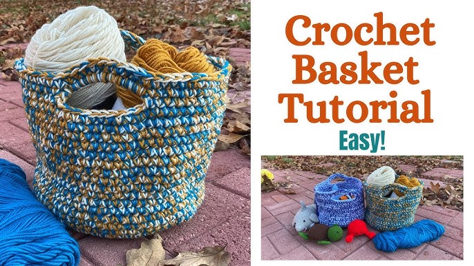 15+ Gorgeous Crochet Basket Patterns – Mama In A Stitch