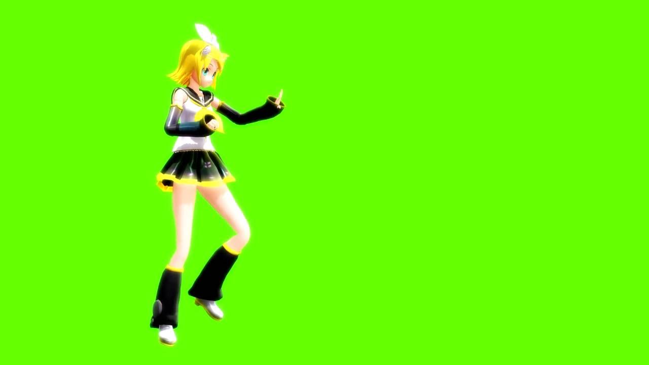 【MMD】- drop pop candy - chroma key - screen green animation-【1080p ...