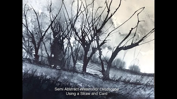 Loose Semi Abstract Watercolor Landscape using a C...