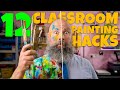12 Painting hacks in 90 seconds! Classroom tips to save you time and cut stress.