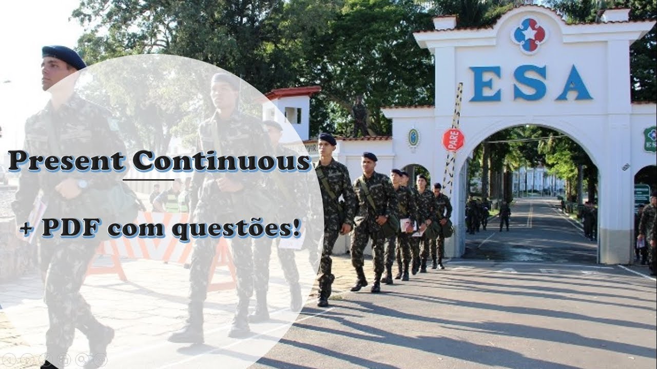 Aula 07: Present Continuous - ESA | Teacher Rafael