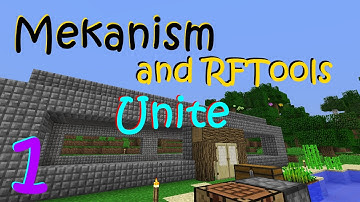 Minecraft 1.10.2 - Mekanism and RFTools Unite Part 1 - A Home