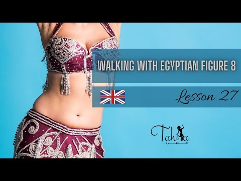 👟 How to walk with Egyptian figure 8 eight? Belly dance for beginners tutorial | BD with Tahira #27