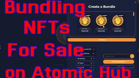 How to Bundle NFTS for Sale on Atomic Hub
