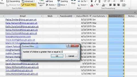 Microsoft Access 2010 - Filtering Table Data - Tutorial