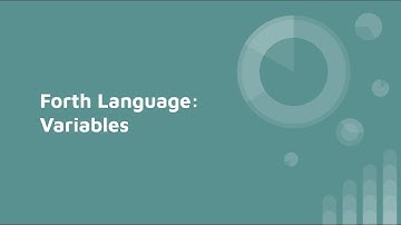 Forth Programming Language: Variables