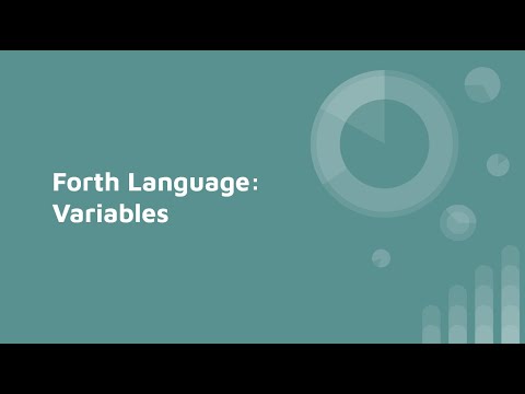 Forth Programming Language: Variables