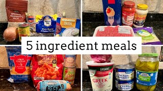 5 SUPER EASY 5 INGREDIENT MEALS TO SAVE MONEY | EASY MEALS ON A BUDGET | THE SIMPLIFIED SAVER