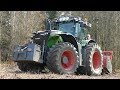 Fendt 1050 Vario Working Hard in The Forest w/ AHWI M700 Mulcher | Crushing Wood | Danish Agri