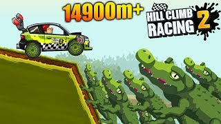 Hill Climb Racing 2 Backwater Bog 14913M On Rally Car Walkthrough Gameplay