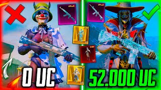 😱 ОЧЕНЬ УДАЧНАЯ ПРОКАЧКА АККАУНТА на 50000 UC В PUBG MOBILE! ЛЕДНИКИ, ЗОЛОТО, МИФИКИ В ПУБГ МОБАЙЛ