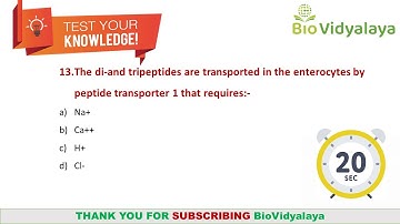 CSIR NET Practice and Preparation Quiz | Membrane Transport | CSIR NET / GATE
