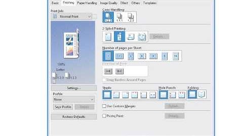 Print driver options