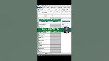 Easy Way To Create Drop Down List 😮 Make Excel Drop Down List #shorts