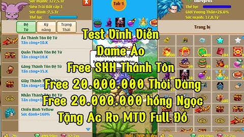 Nro Lậu Mới Nhất Thế Giới Ngọc Rồng Test Vĩnh Viễn Free SKH Thánh Tôn Free 20 Triệu Thỏi Vàng