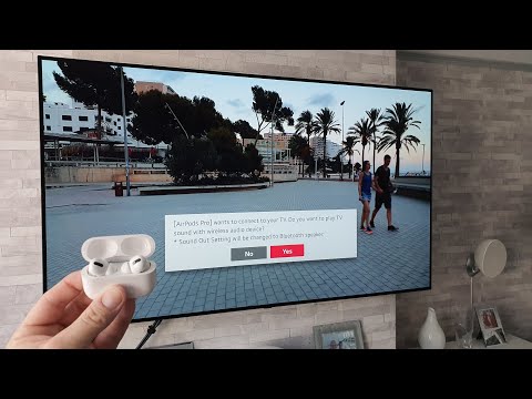 LG TV, how to connect Bluetooth headphones (2020 LG CX OLED + Apple AirPods Pro)