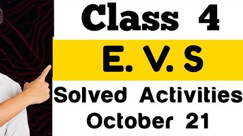 Class 4(E.V.S)Kite victers first bell||Worksheet|October 21||
