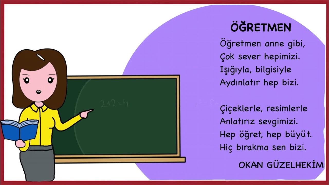 ÖĞRETMENLER GÜNÜ ŞİİRİ - 2 Kıtalık Kısa Şiir (OKAN GÜZELHEKİM) - YouTube