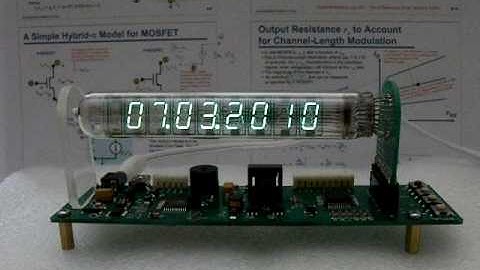 IV-18 VFD tube clock -- latest version