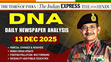 Daily Newspaper Analysis | 13 December 2025 | Current Affairs For Defence Aspirants #ssb #upsc